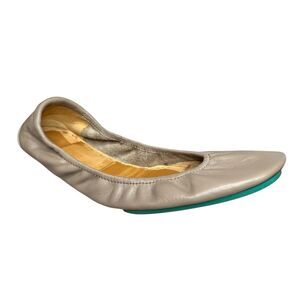 Tieks by Gavrieli Women’s 11 Leather Ballet Flats Taupe Slip-On Comfort Shoes